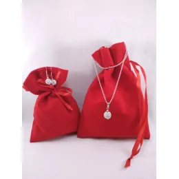 Мешочки из бархата для упаковки золотых изделий