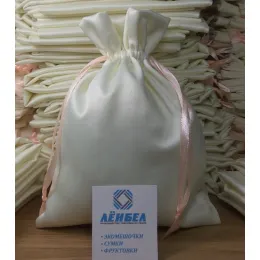 Мешочки из декоративной ткани с атласным блеском